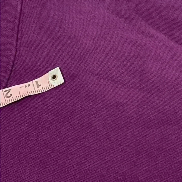 Champion reverse weave purple fleece cropped crewneck RELAXED sweatshirt size XS - Picture 12 of 12